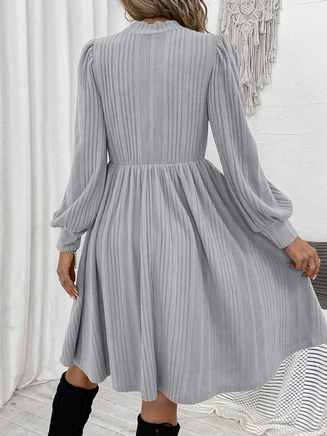 The Delta Turtleneck Long Sleeve Dress
