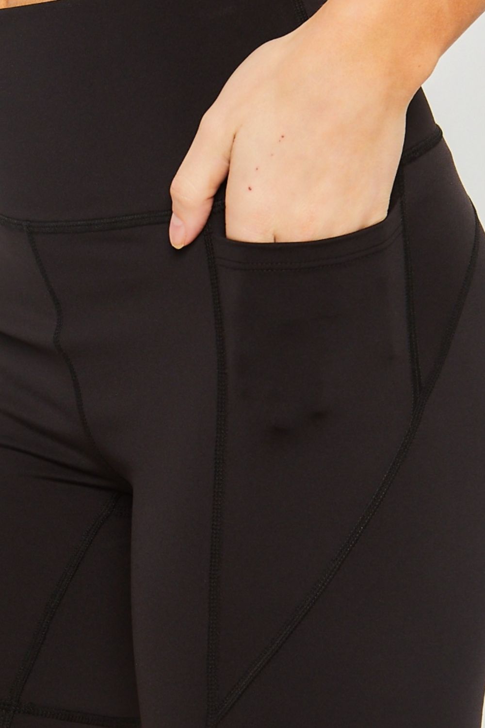 High Waisted Biker Shorts with Pockets