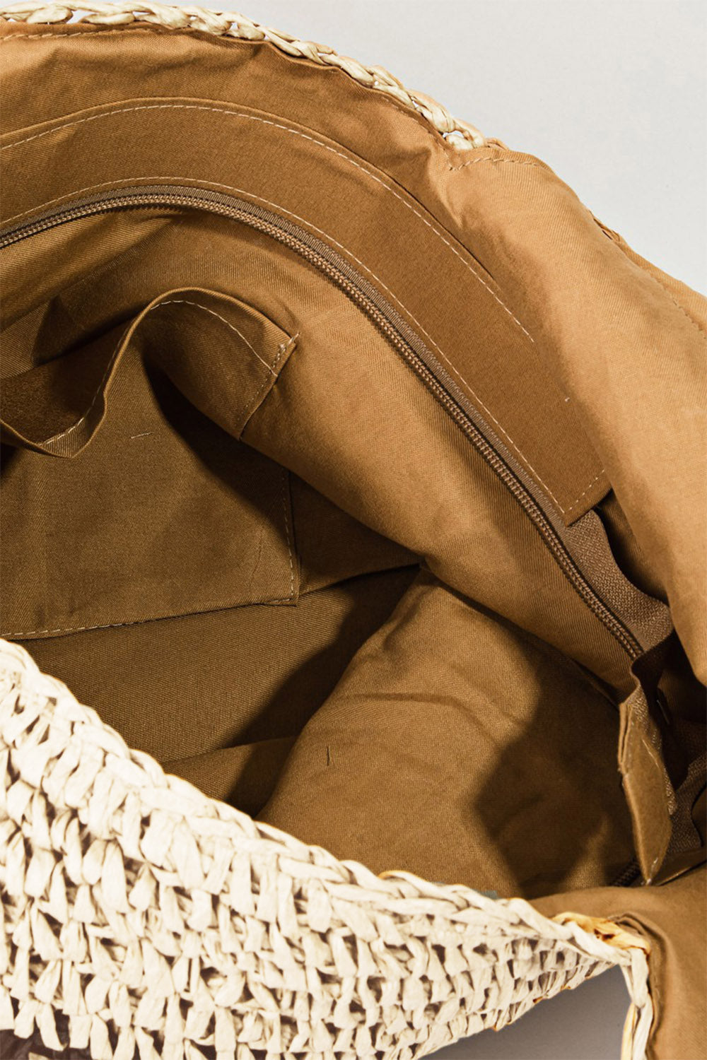 The Striped Straw Braided Tote Bag