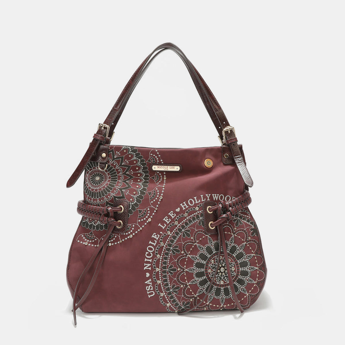 The Braided Tassel Rhinestone Hobo Bag