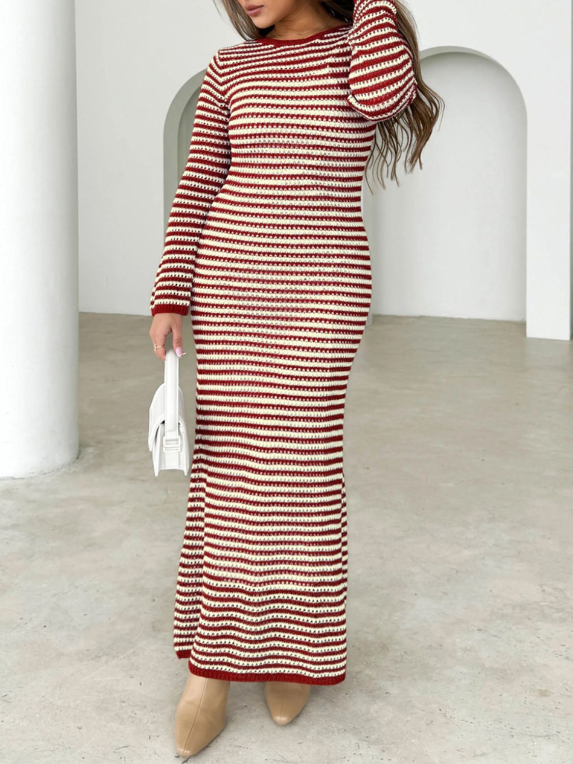 The Devine Striped Sweater Dress
