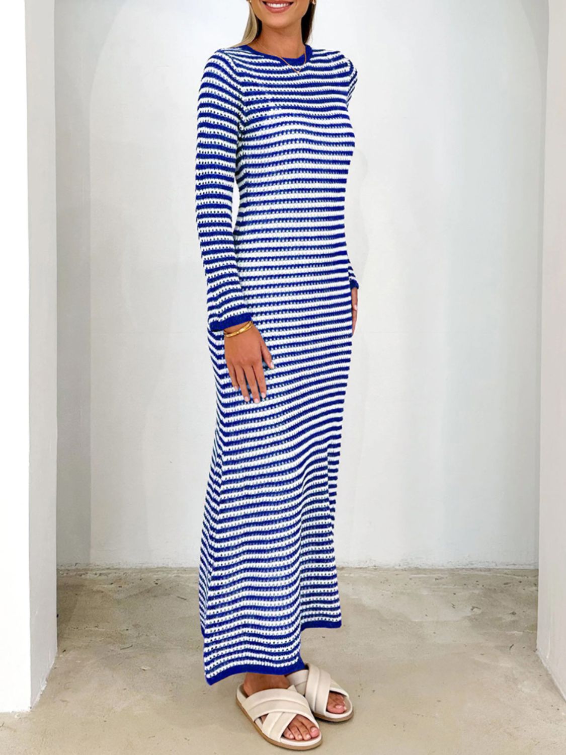 The Devine Striped Sweater Dress