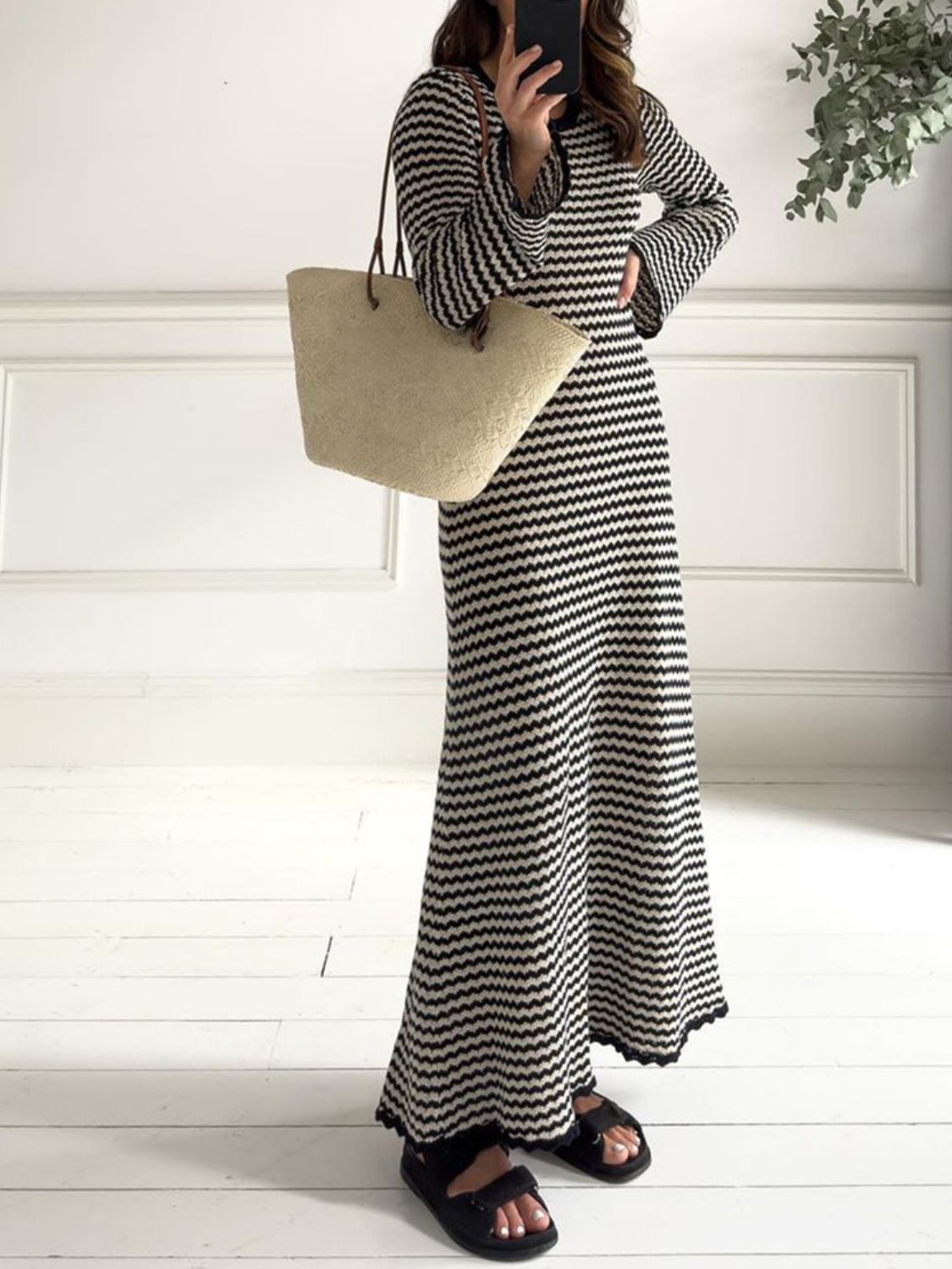 The Devine Striped Sweater Dress