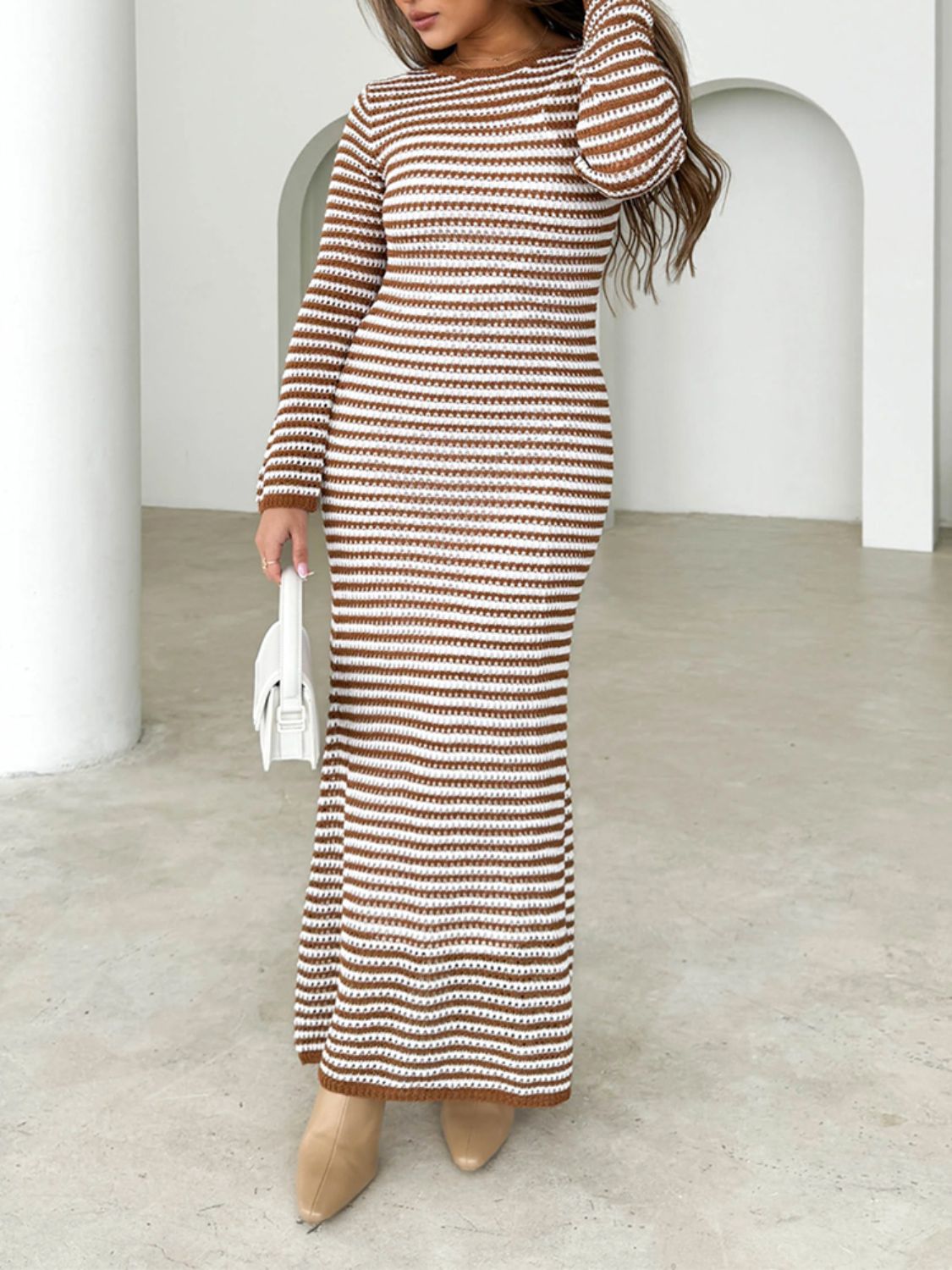 The Devine Striped Sweater Dress