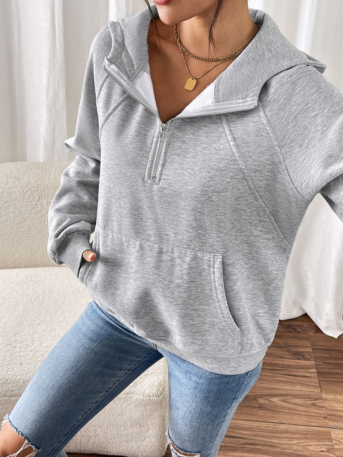 The Arden Half Zip Hoodie