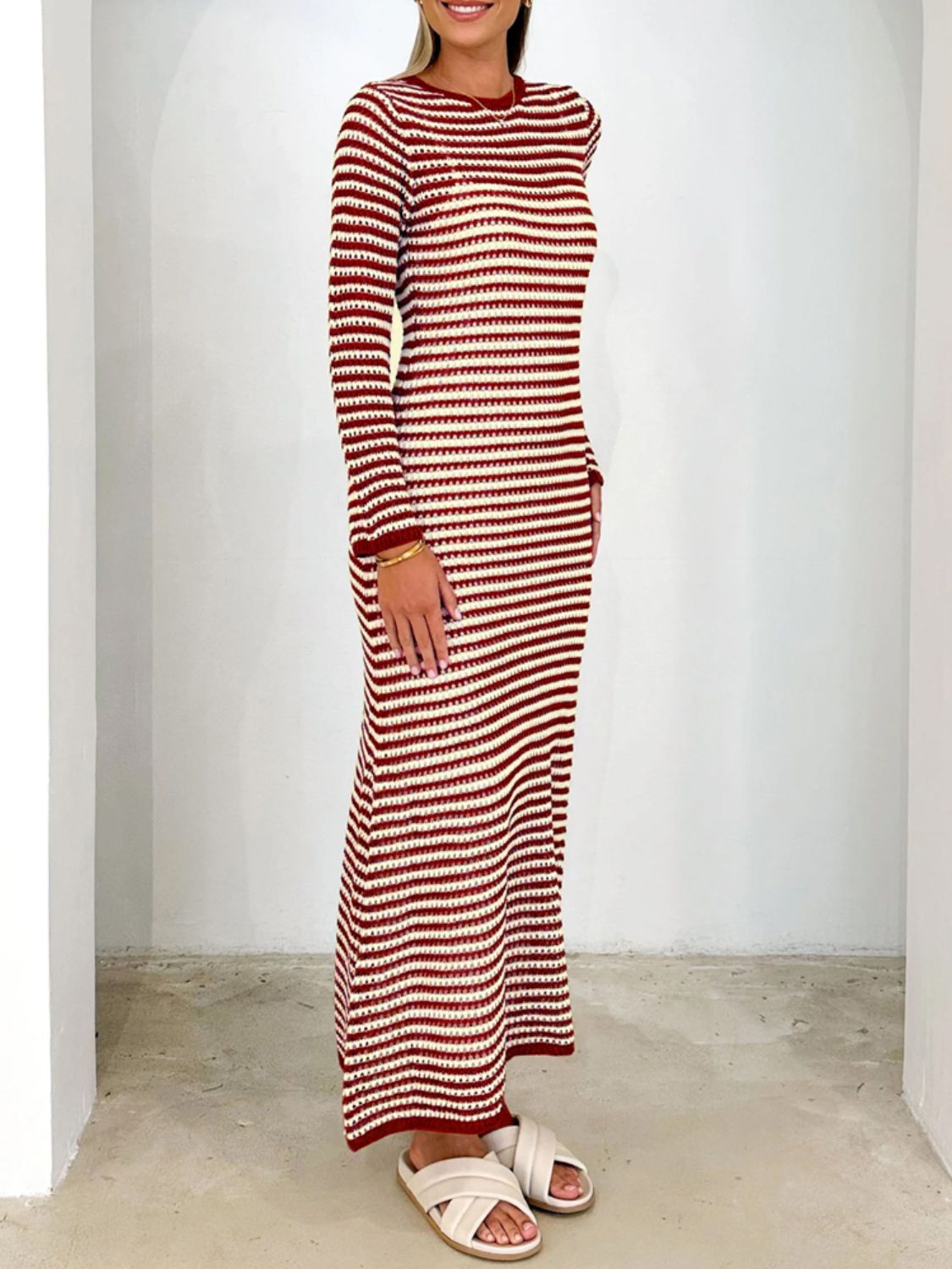 The Devine Striped Sweater Dress