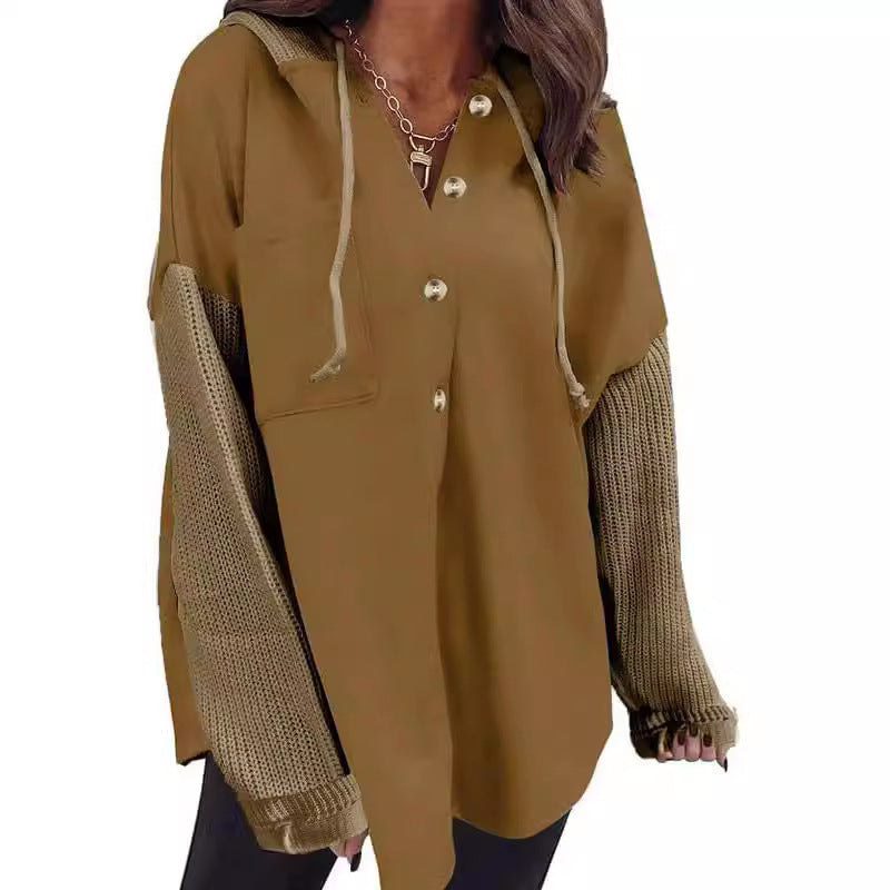 The Manon Half Button Hoodie