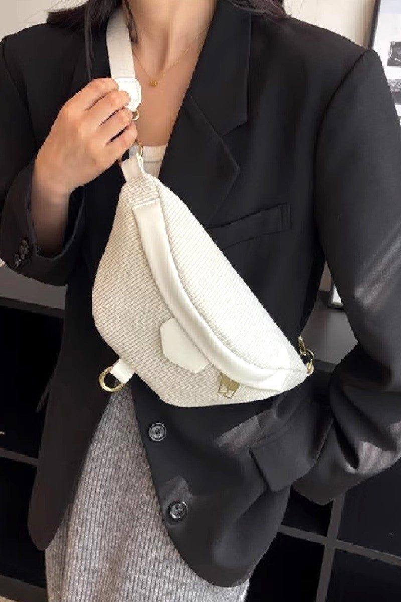 The Libby Corduroy Crossbody Bag with Removable Strap