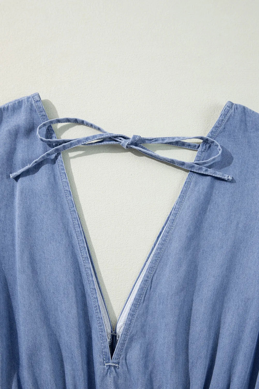The Stella Three-Quarter Sleeve Denim Dress
