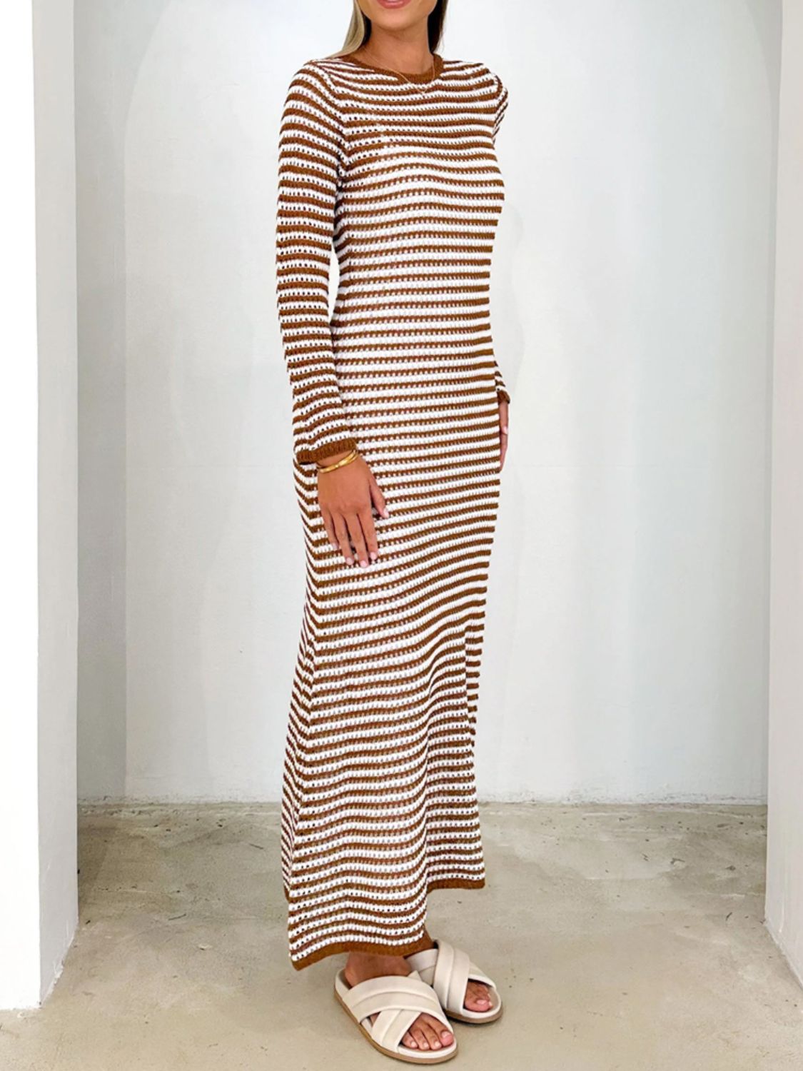 The Devine Striped Sweater Dress