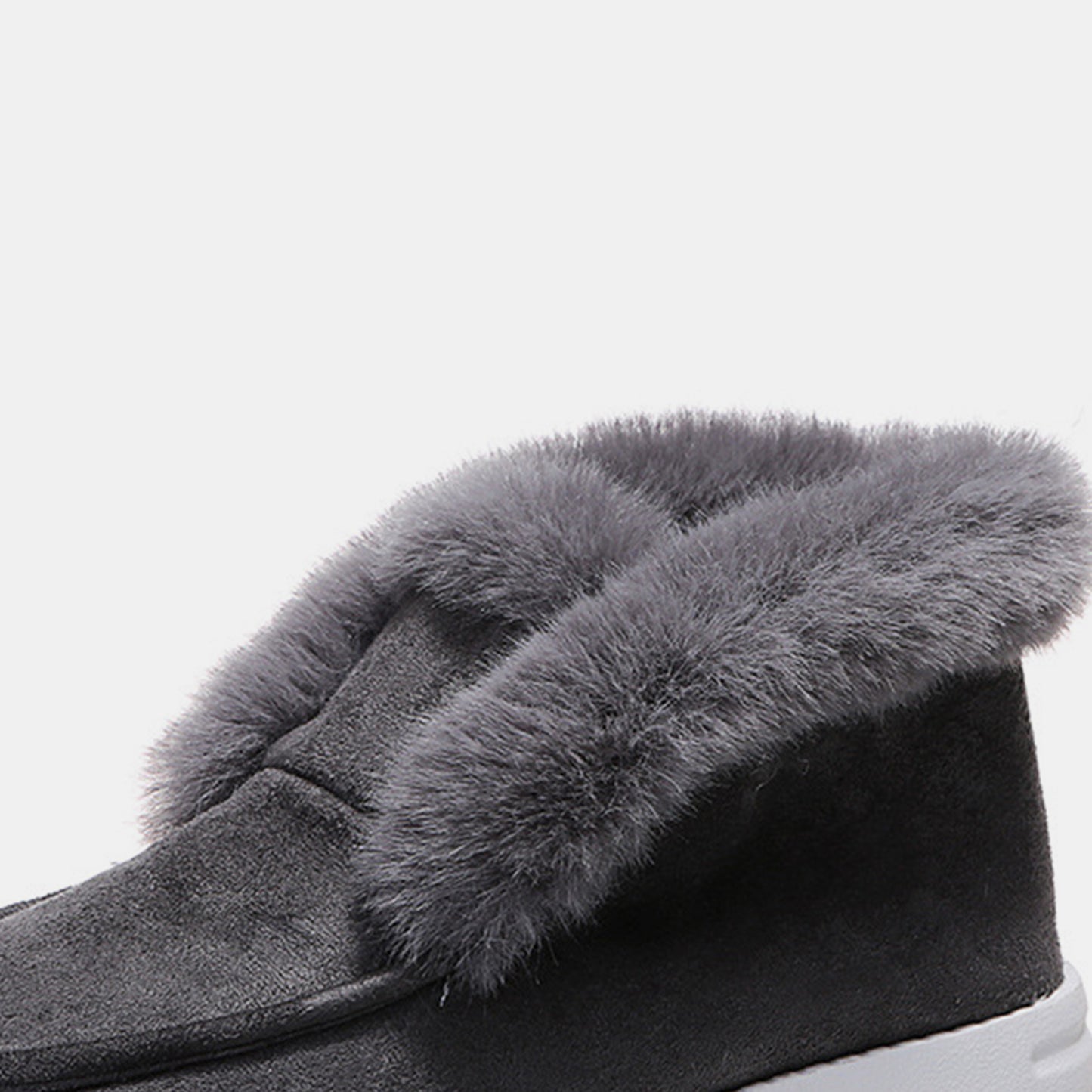Furry Suede Snow Booties