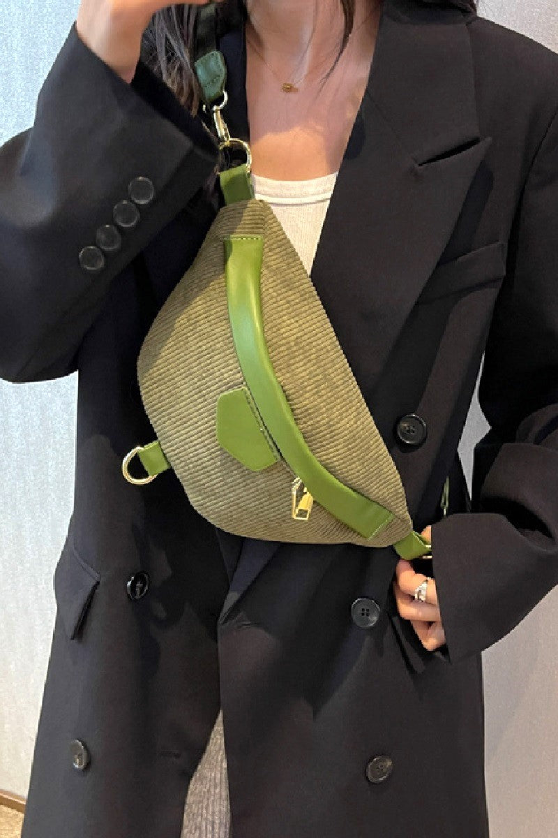 The Libby Corduroy Crossbody Bag with Removable Strap