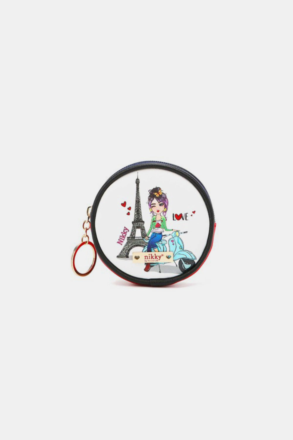 Nicole Lee Keychain Round Coin Purse