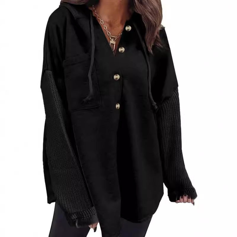 The Manon Half Button Hoodie