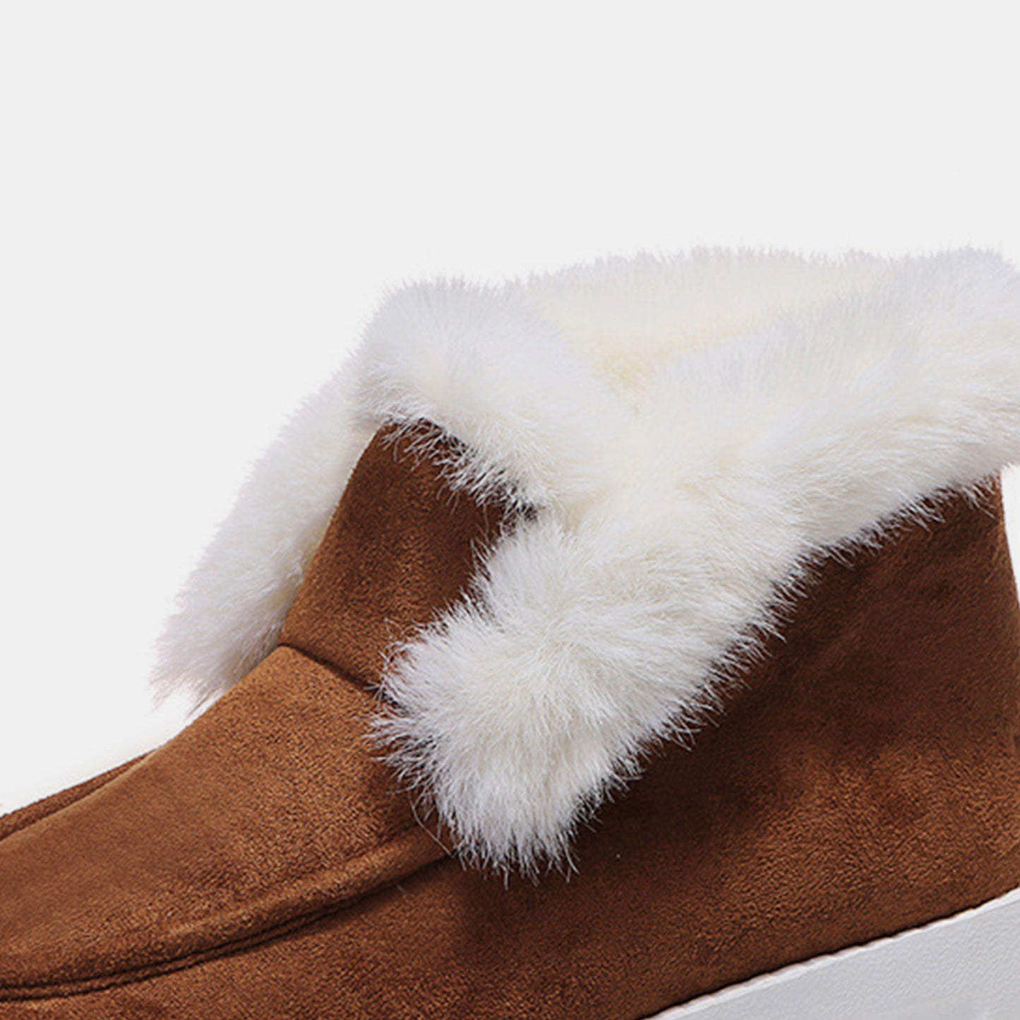 Furry Suede Snow Booties