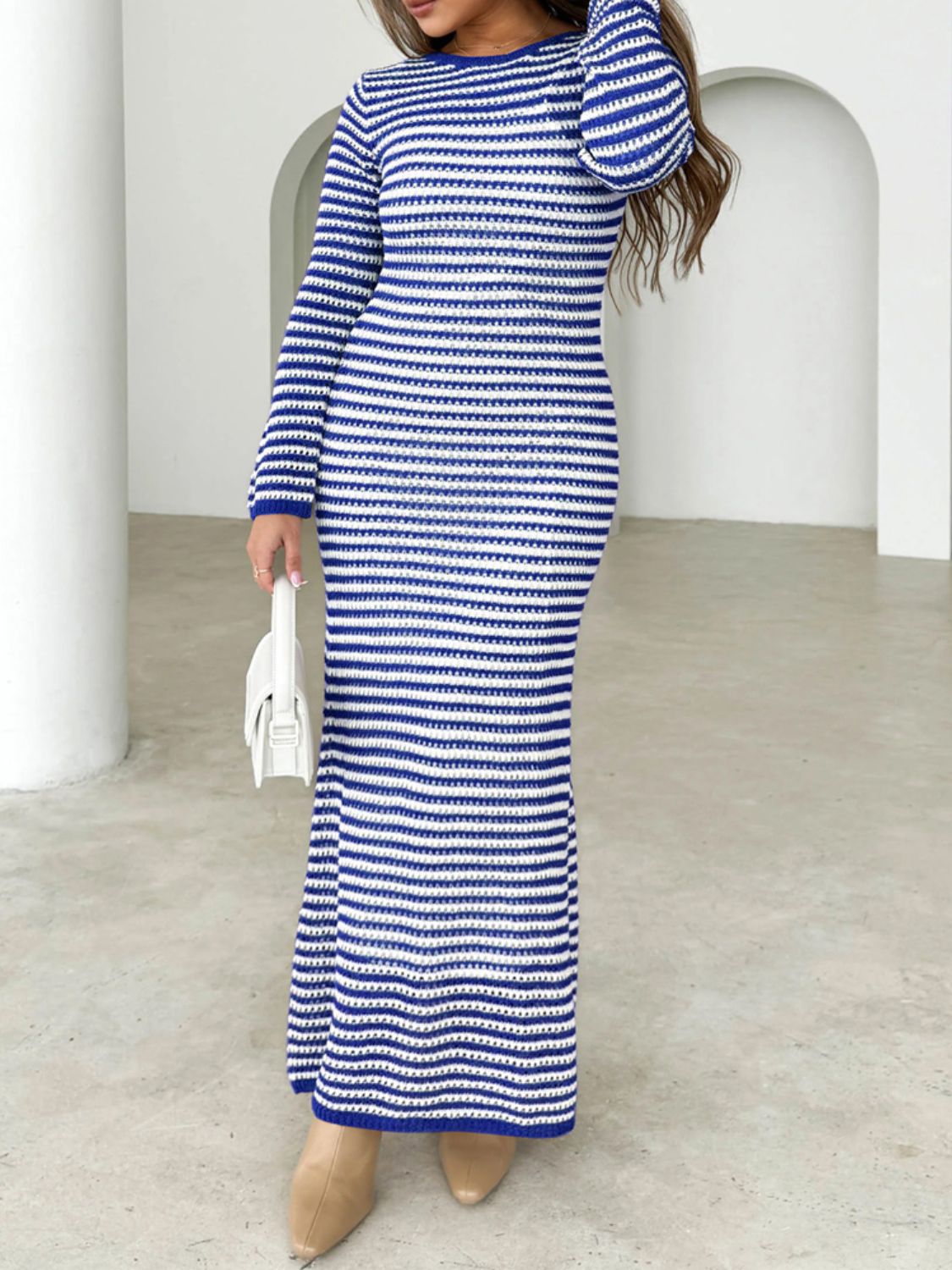 The Devine Striped Sweater Dress