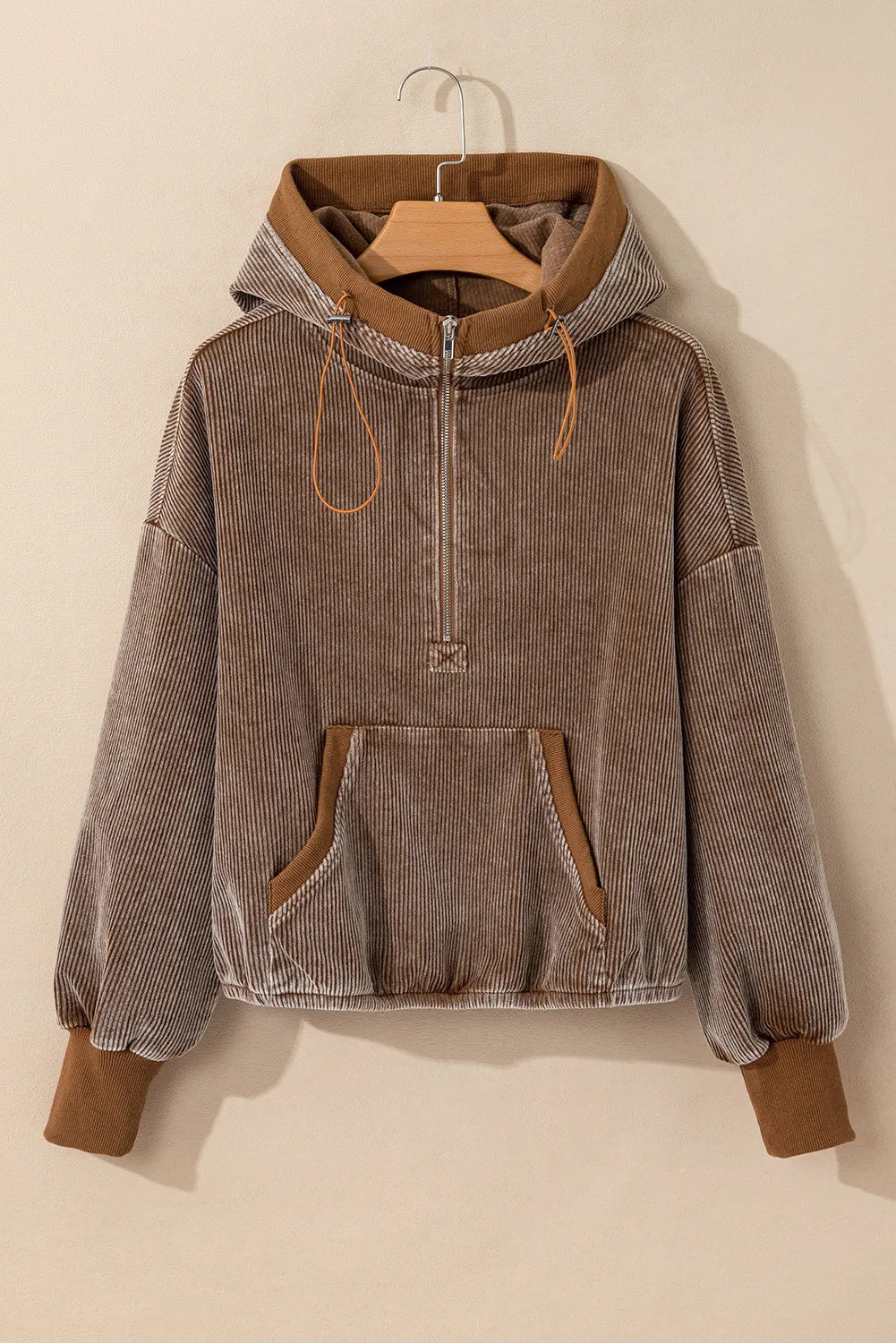 The Willa Drawstring Half Zip Hoodie