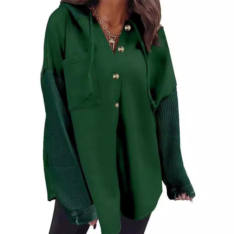 The Manon Half Button Hoodie