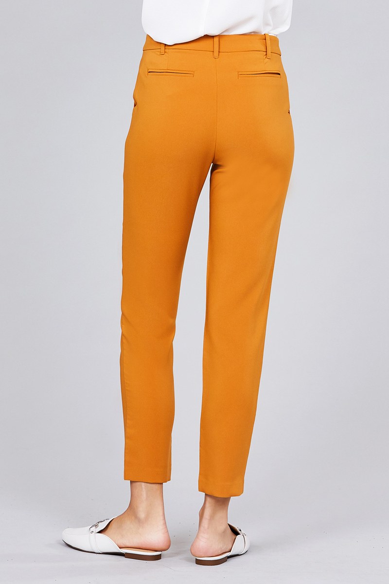 Solid Side Pocket Capri