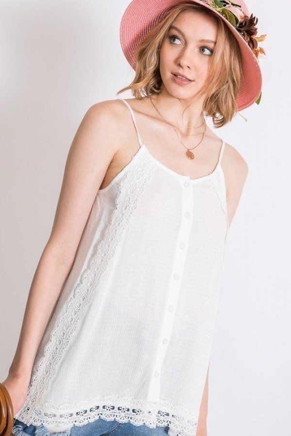 Boho Scallop Lace Cami