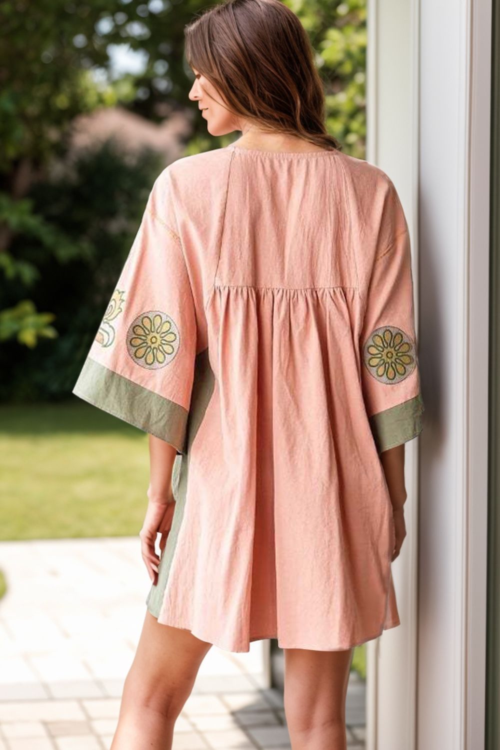 The Isadora Three-Quarter Sleeve Mini Dress