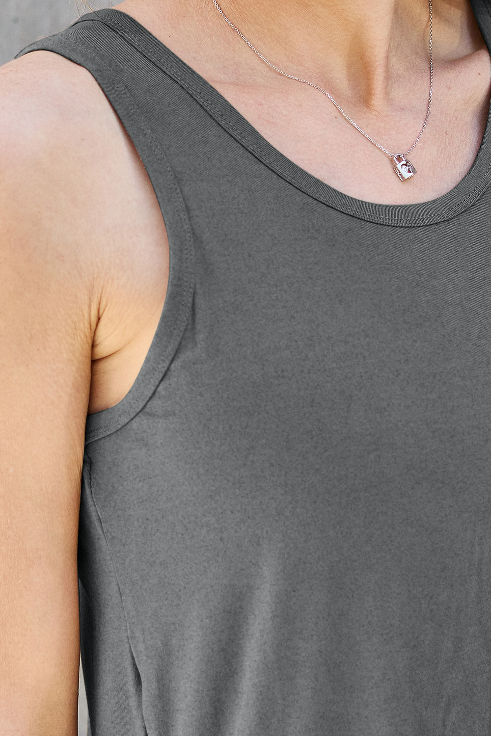Oversized Round Neck Tank