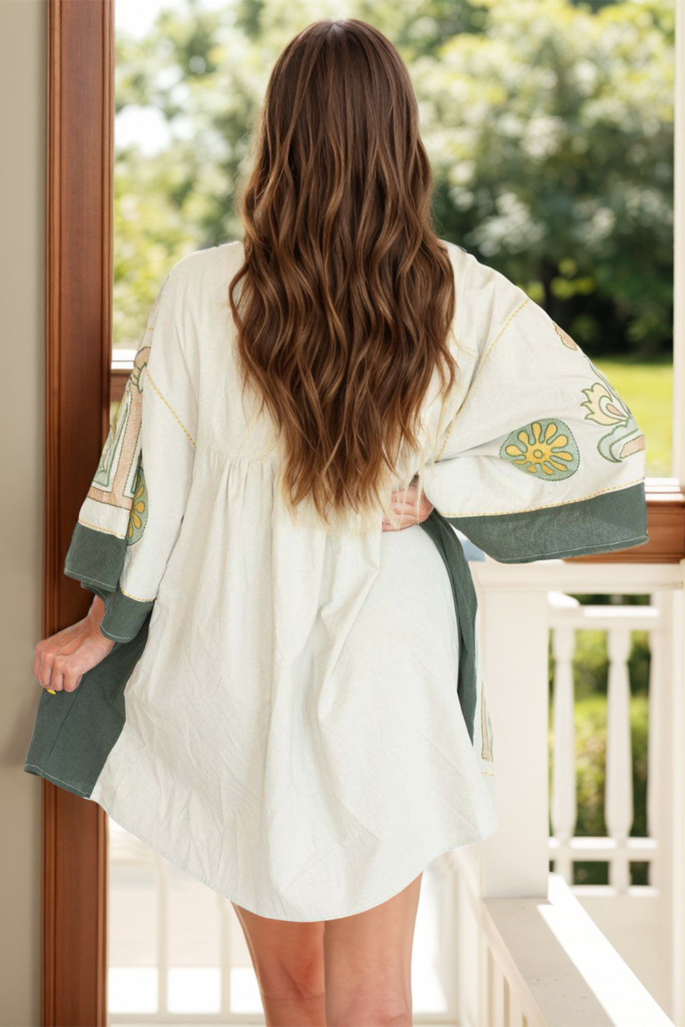 The Isadora Three-Quarter Sleeve Mini Dress