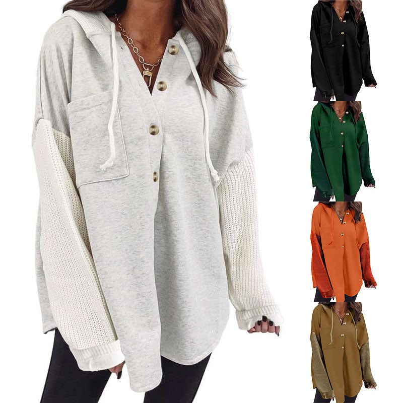 The Manon Half Button Hoodie