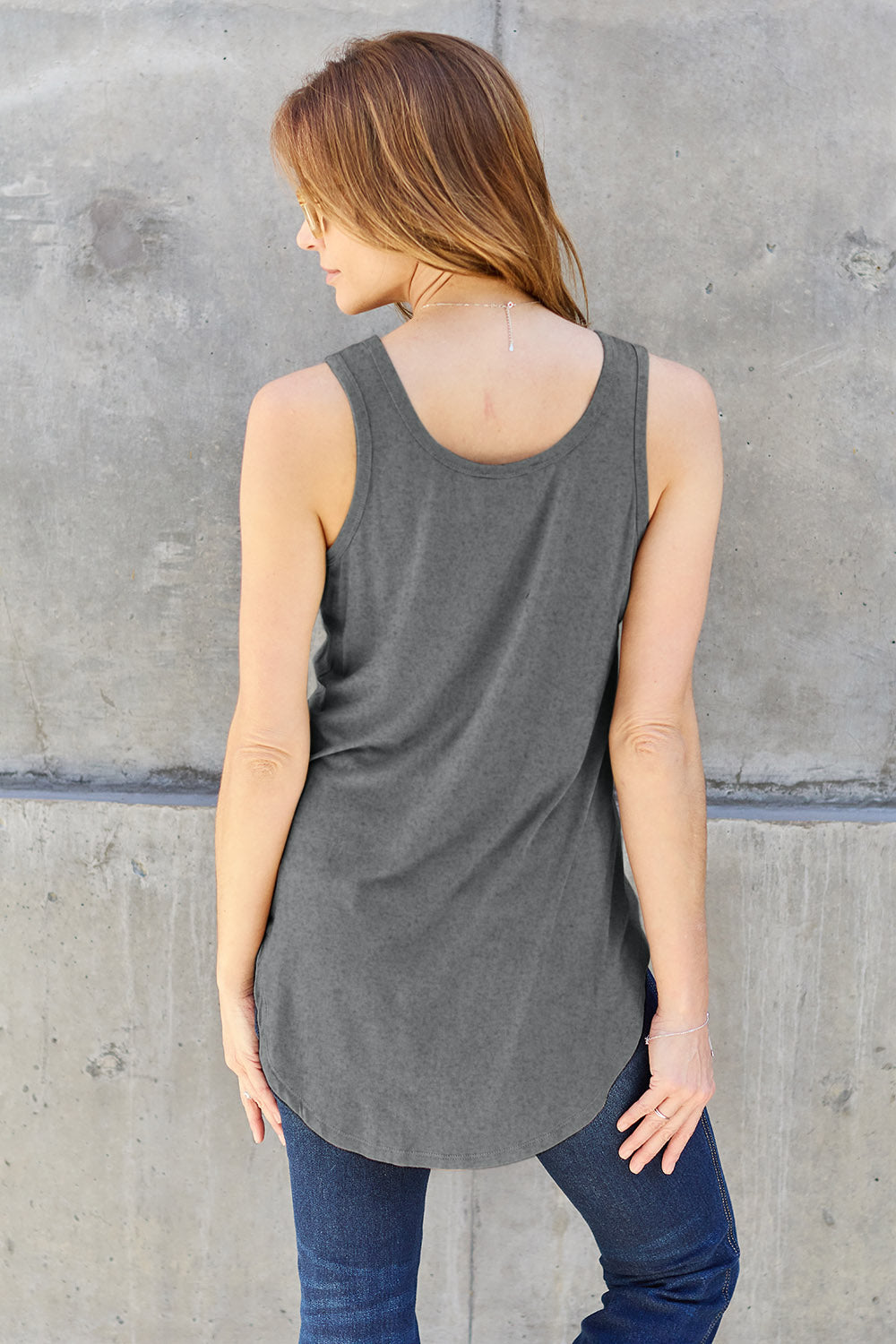 Oversized Round Neck Tank