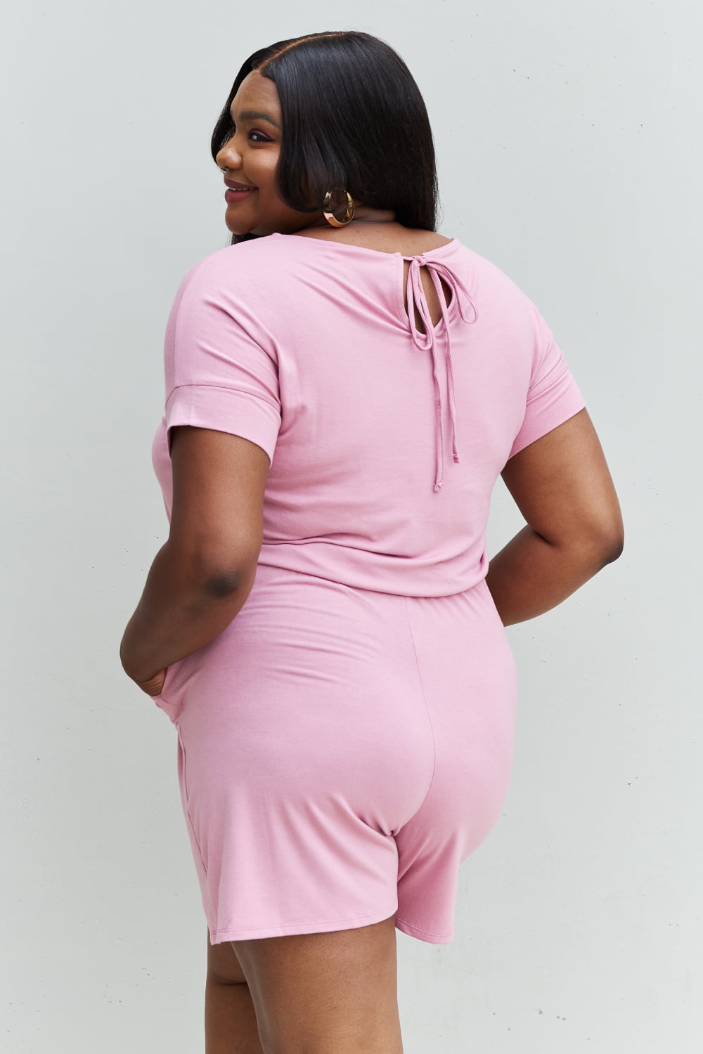Chilled Out Romper in Light Carnation Pink