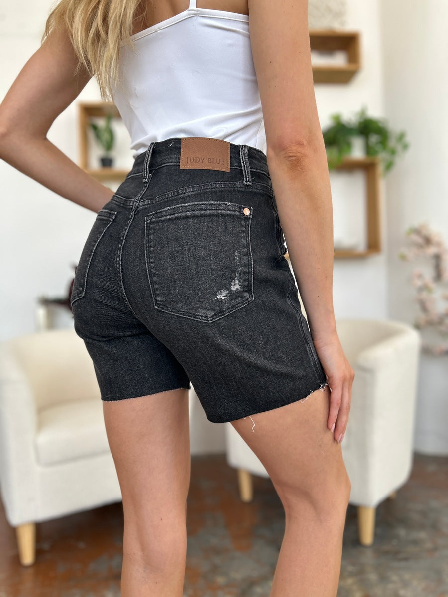NEW! Judy Blue Full Size High Waist Rigid Magic Denim Shorts