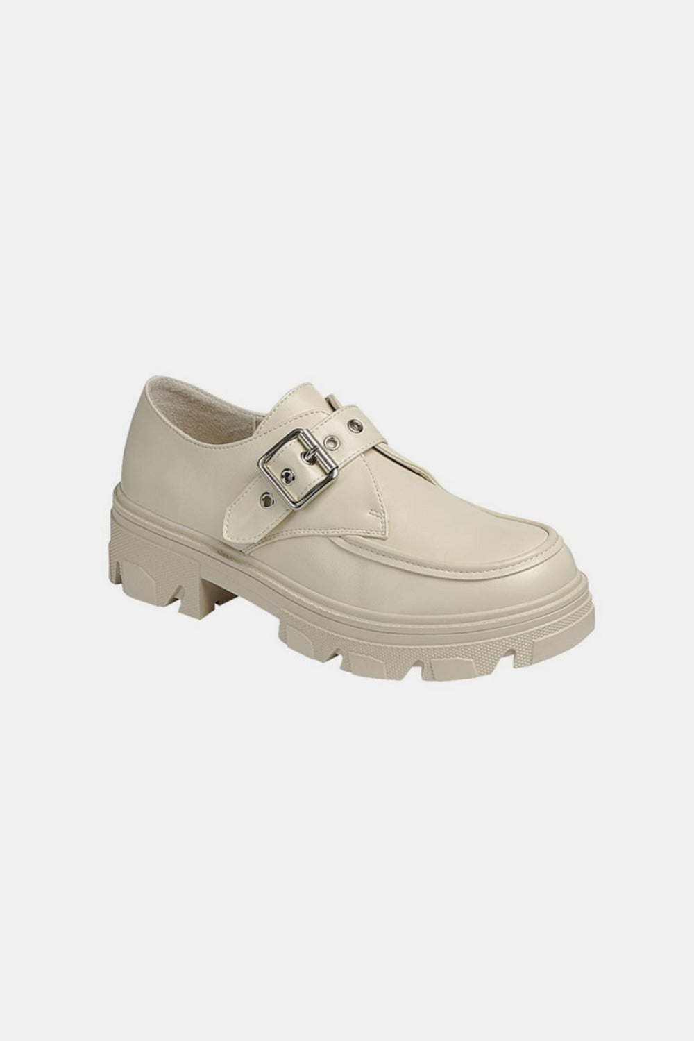 The Caddie Buckled Platform Lug Sole Loafers