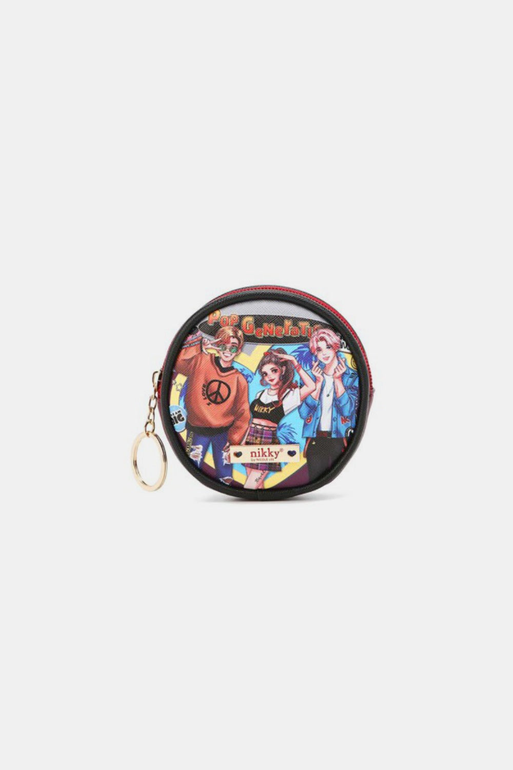 Nicole Lee Keychain Round Coin Purse