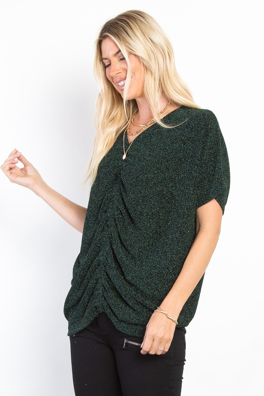 The Zya Cinched Knit Top