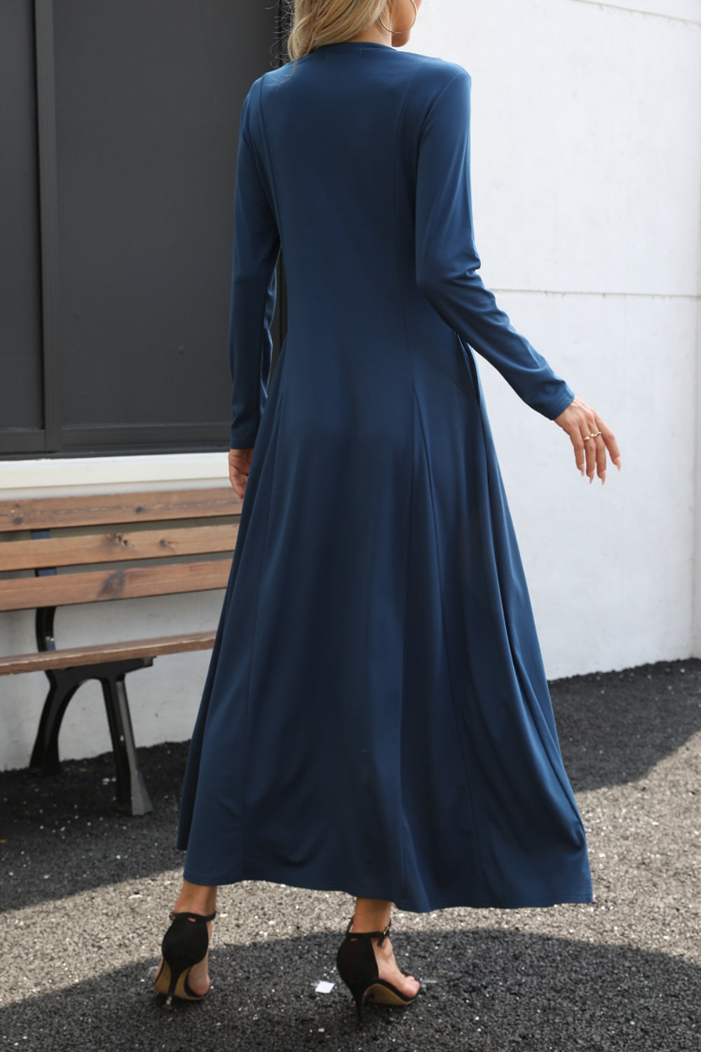 The Nevis Long Sleeve Maxi Dress with Pockets