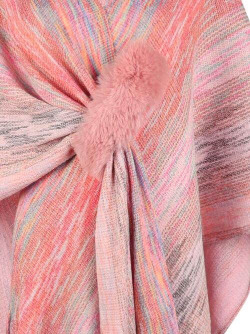 The Stevie Heathered Fringe Poncho