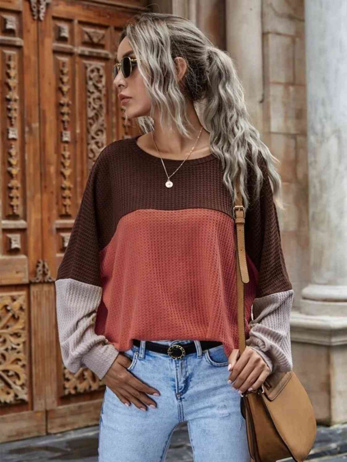 The Harper Waffle Knit Long Sleeve