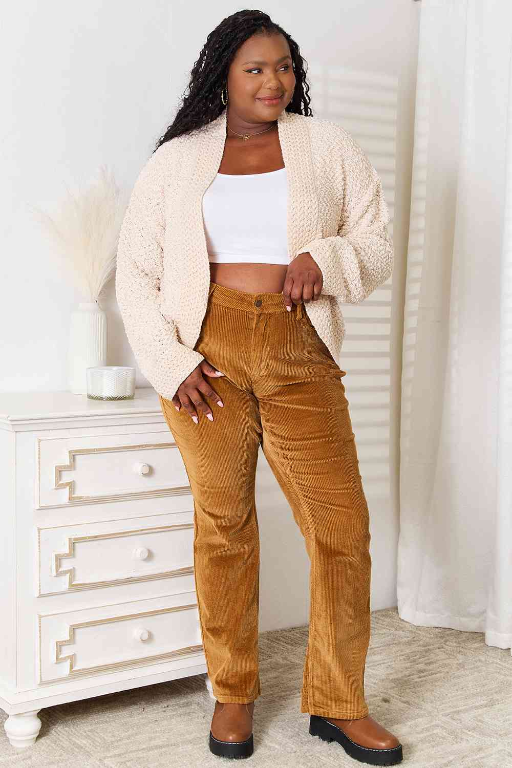 The Casey Open Front Long Sleeve Cardigan