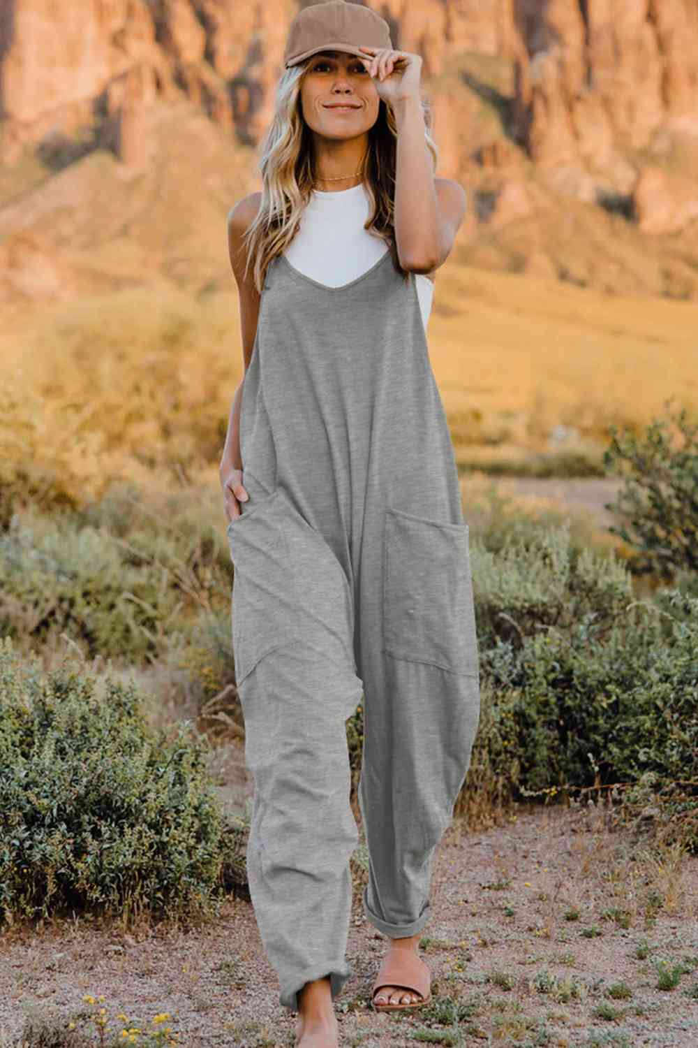 The Capri V-Neck Sleeveless Jumper