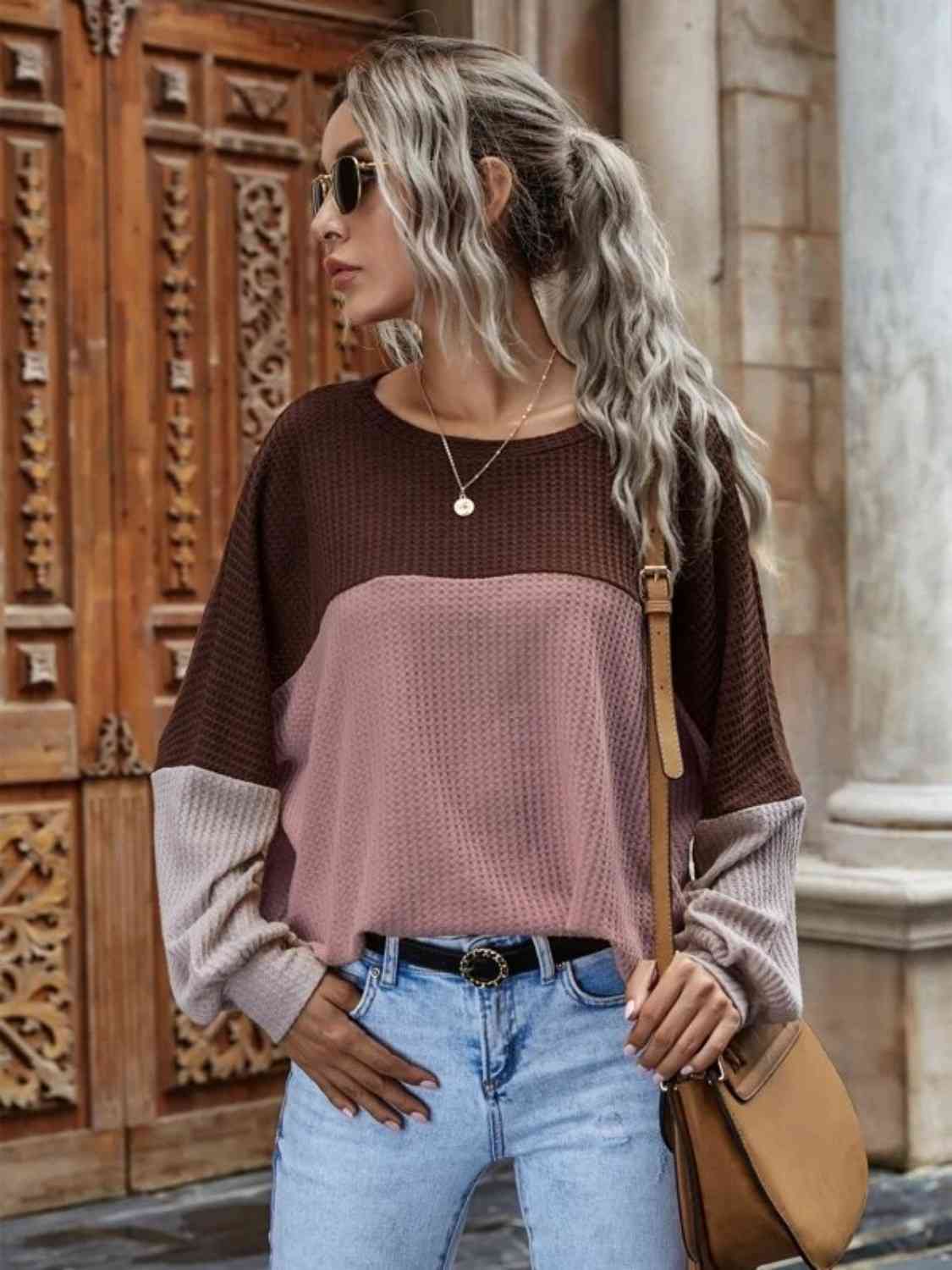 The Harper Waffle Knit Long Sleeve