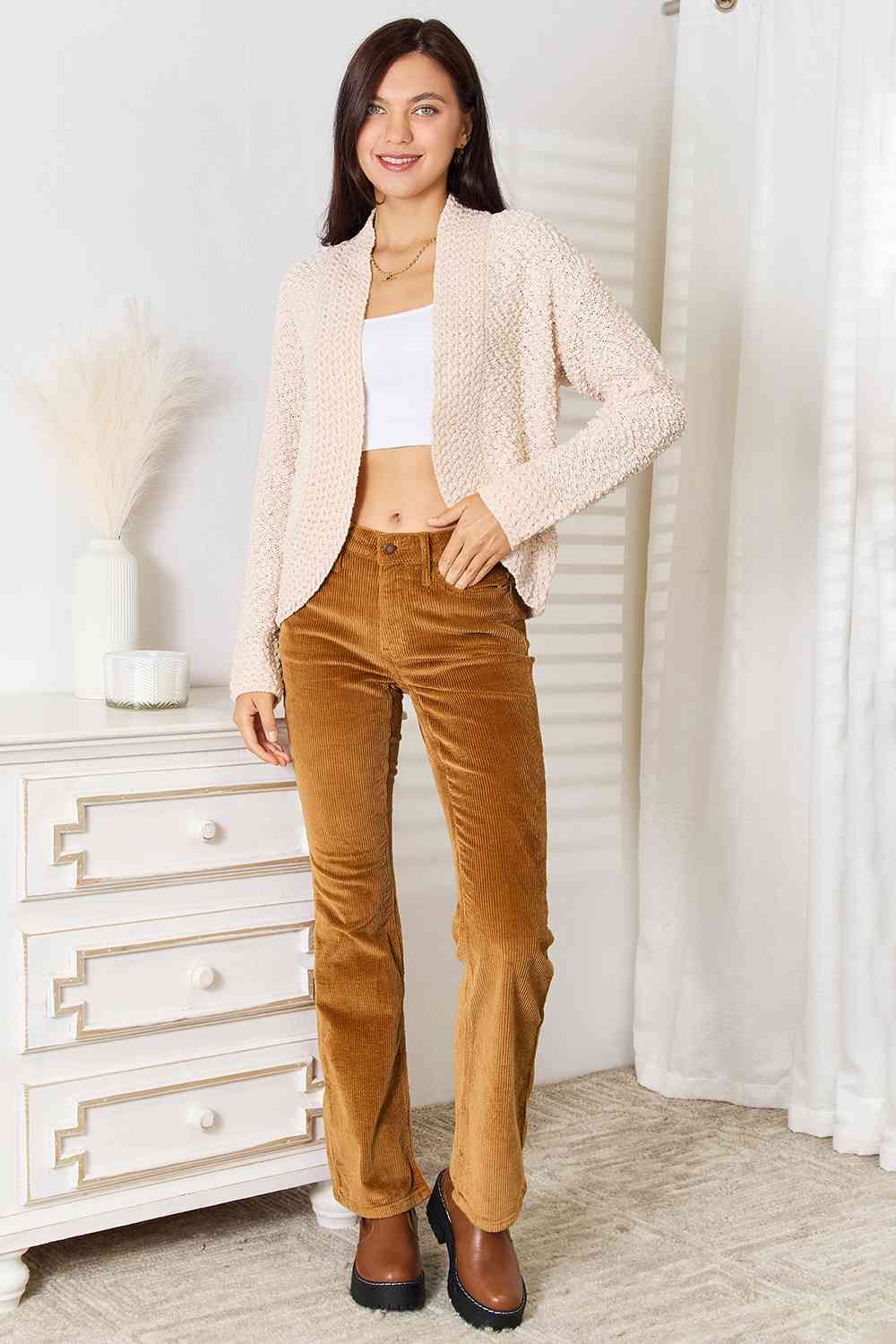 The Casey Open Front Long Sleeve Cardigan