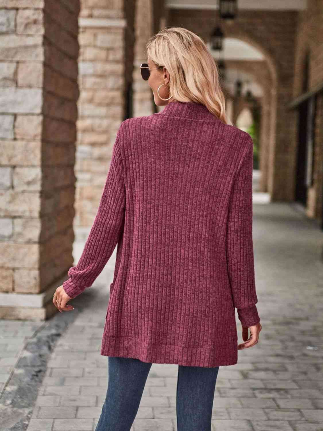 The Ellie Open Front Cardigan with Pockets
