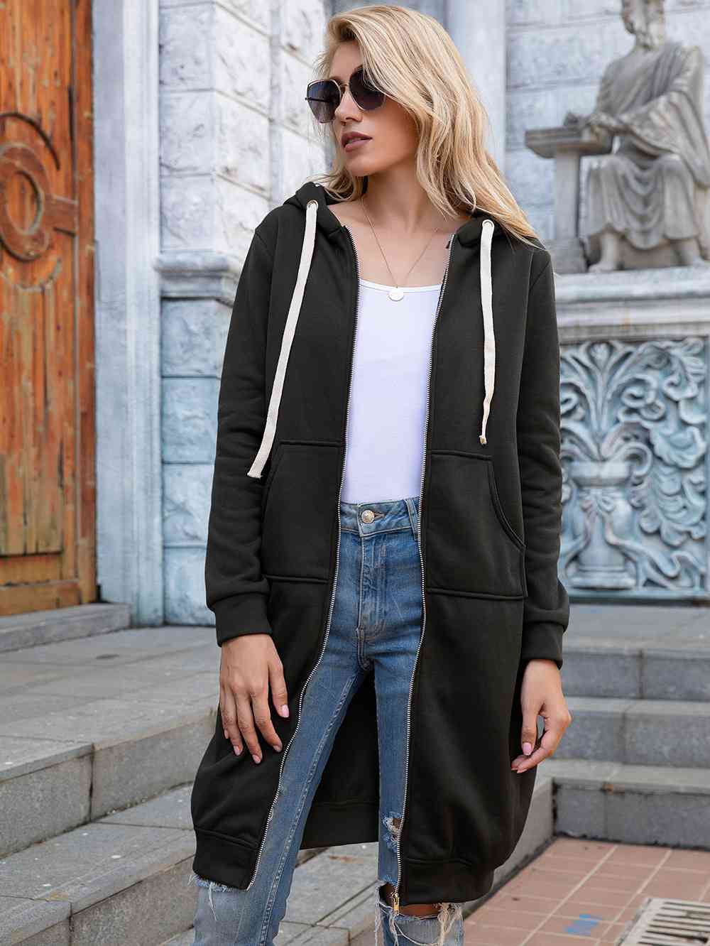 The Richelle Full Length Hoodie with Pockets