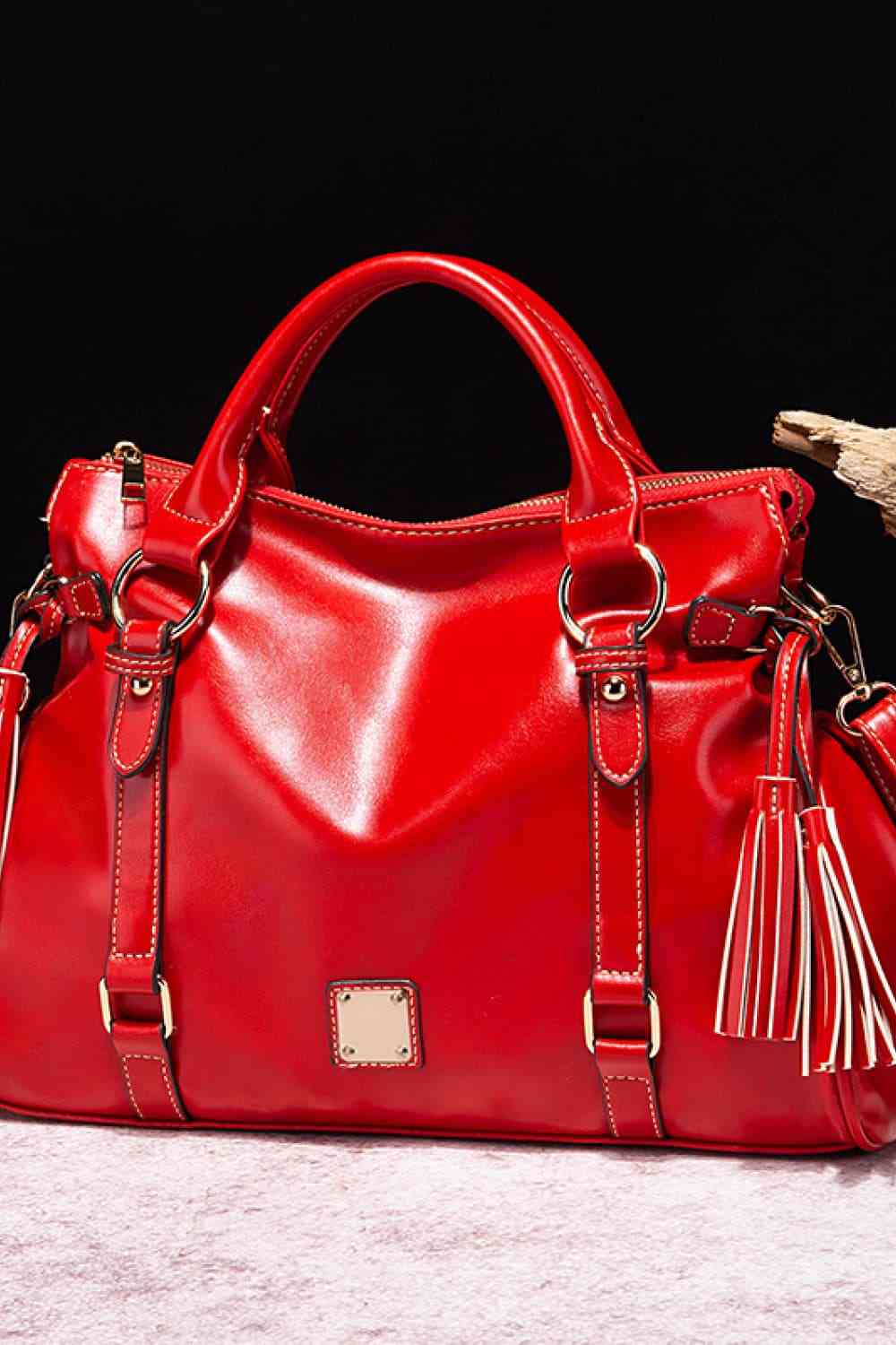 The Tammy Leather Handbag with Tassels