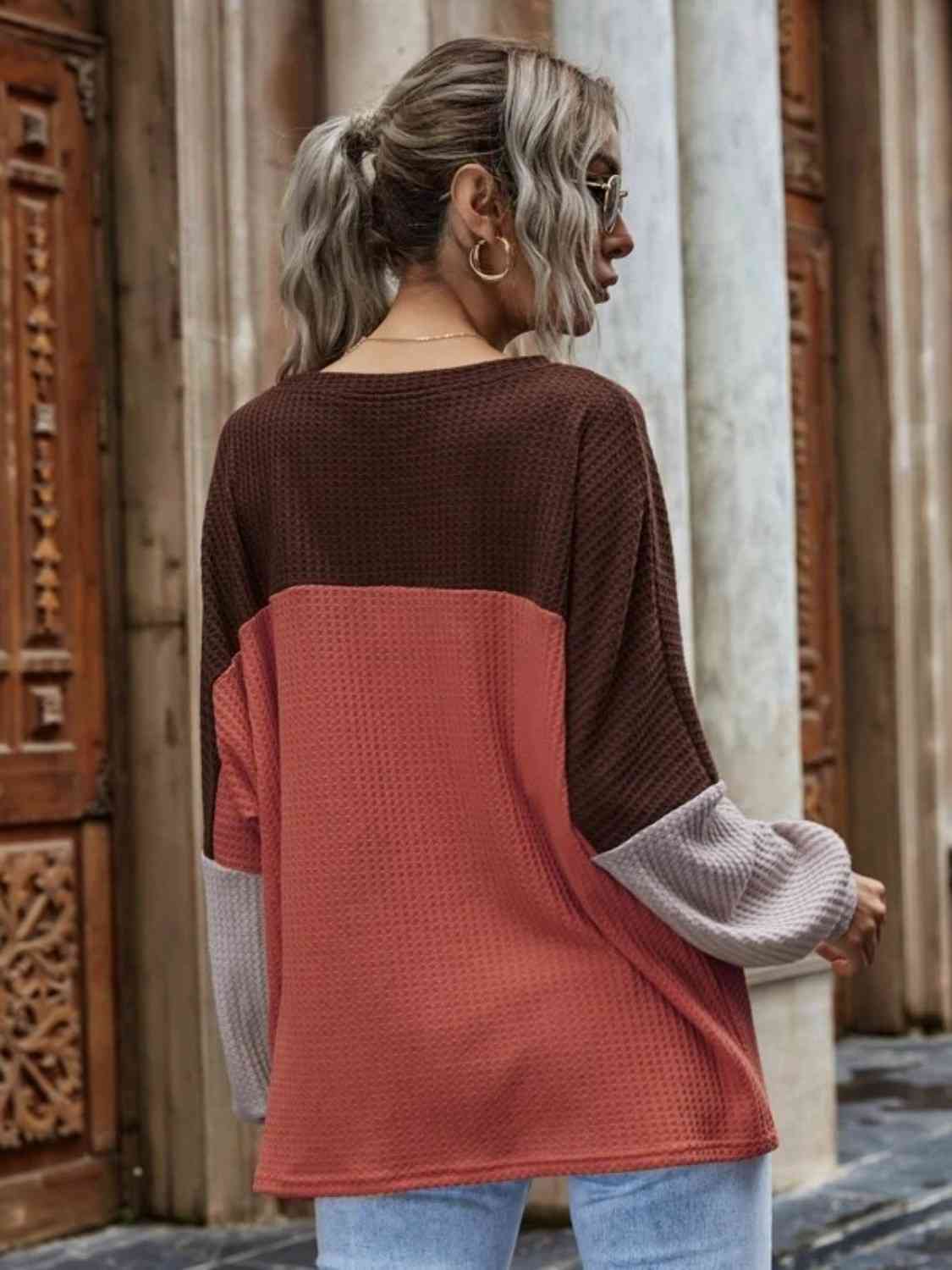 The Harper Waffle Knit Long Sleeve