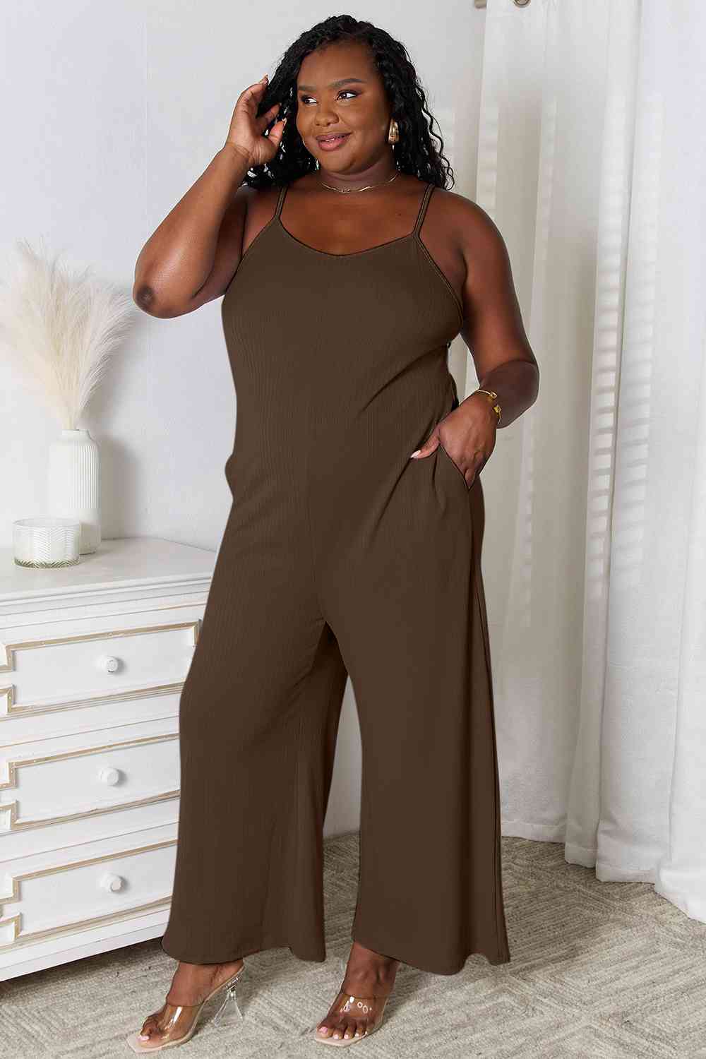 The Alora Spaghetti Strap V-Neck Jumper