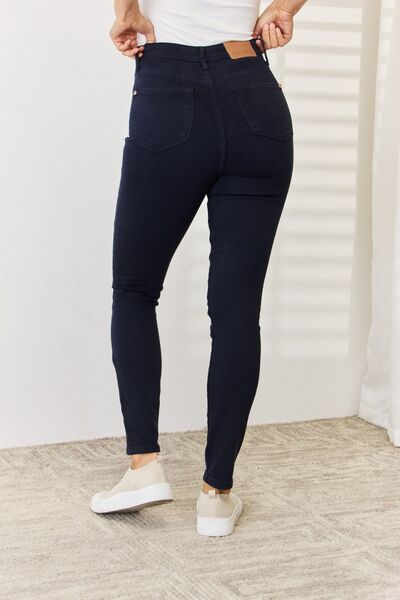 The Judy Blue Full Size Garment Dyed Tummy Control Skinny Jeans