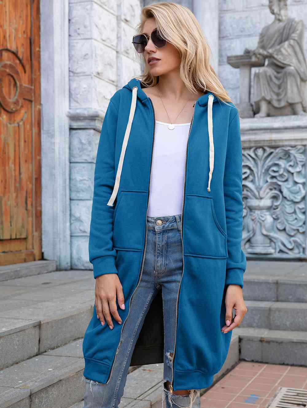 The Richelle Full Length Hoodie with Pockets
