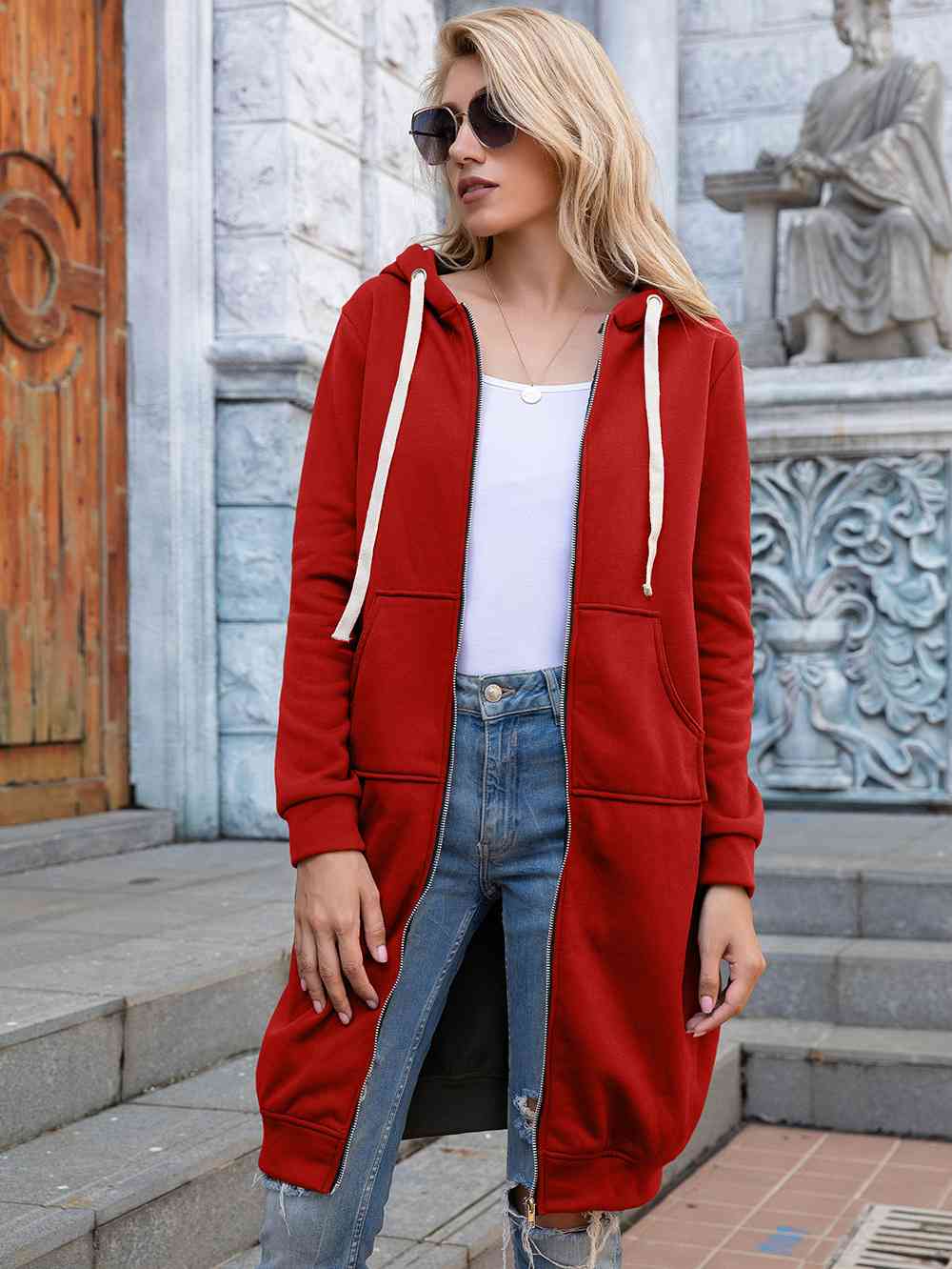 The Richelle Full Length Hoodie with Pockets