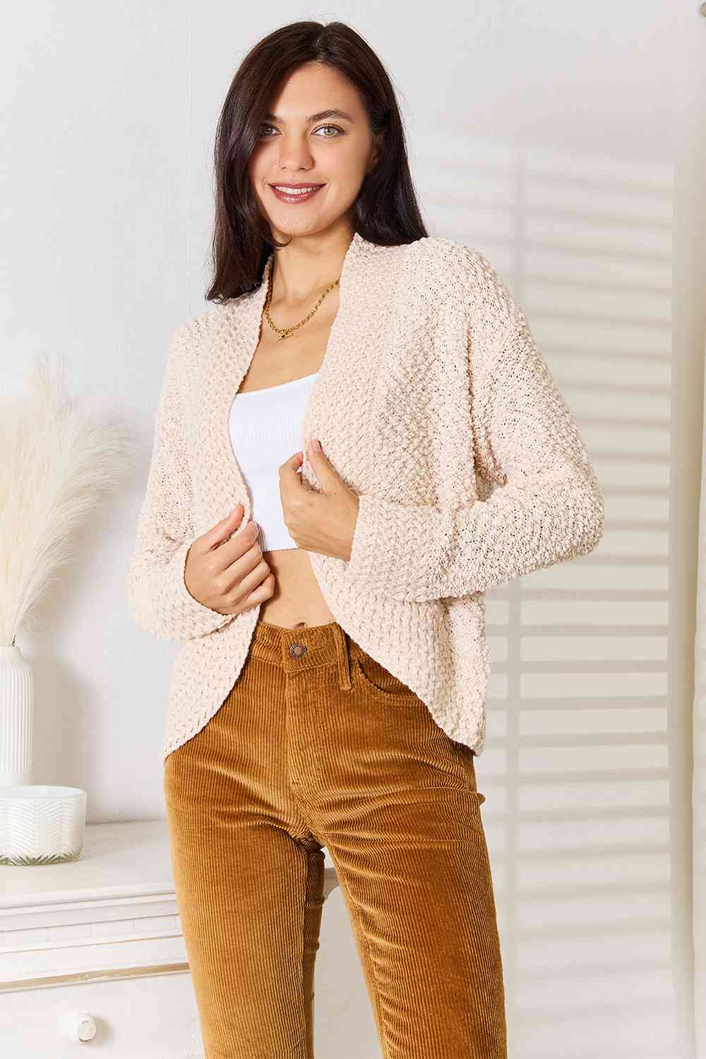 The Casey Open Front Long Sleeve Cardigan